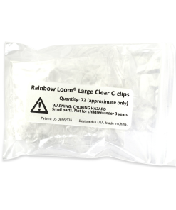 Large Clear C-clips. Quantity 72 Approximate