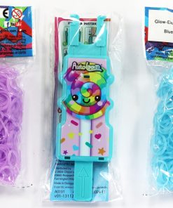 Loomi Auto Loom with Electric Blue and Electric Purple Bands