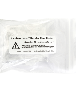 Regular Clear C-clips. Quantity 96 Approximate