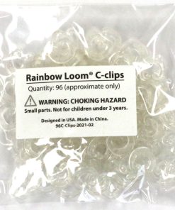 Large Clear C-clips. Quantity 96 Approximate
